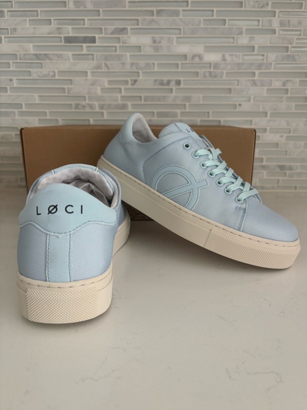 Loci Nine Low Top Sneakers Baby Blue Size 37